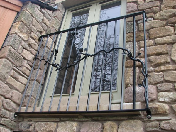 Juliet balcony hand forged Cumbria 