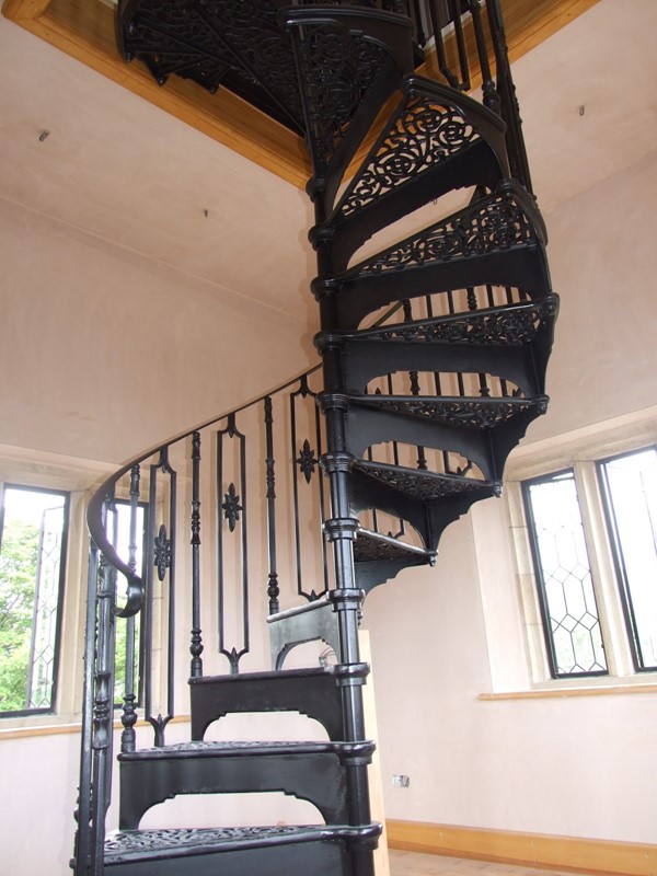 Internal Cast Metal Spiral Staircase