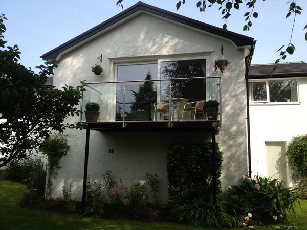 Stainless Steel and Glass Balcony Cumbria