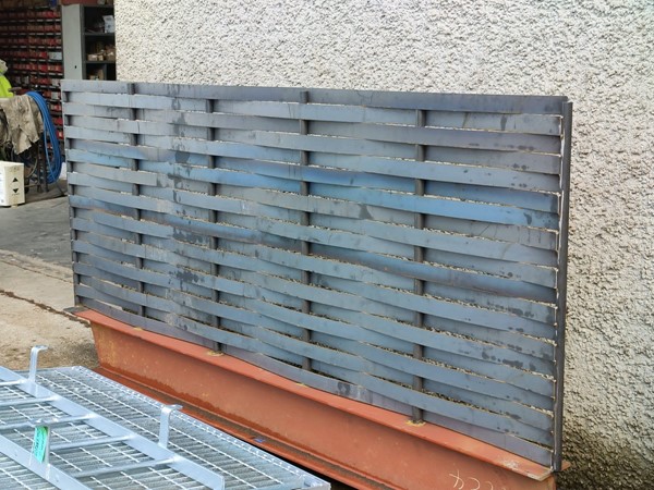 Corten fence panels