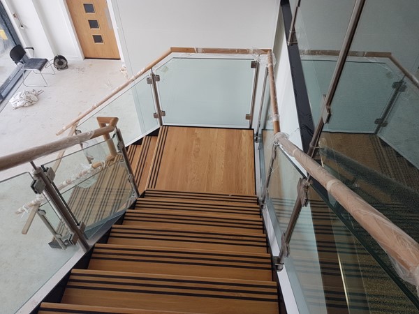 Office staircase and viewing gallery balustrade  Kendal