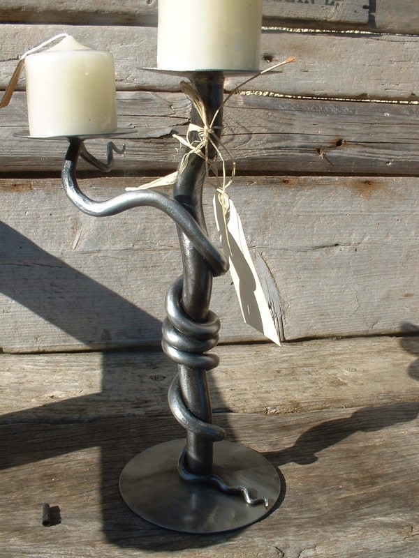hand forged candlestick