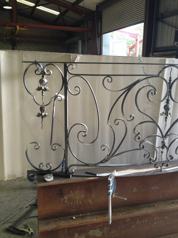 Wrought iron balcony and staircase Bowden Cheshire