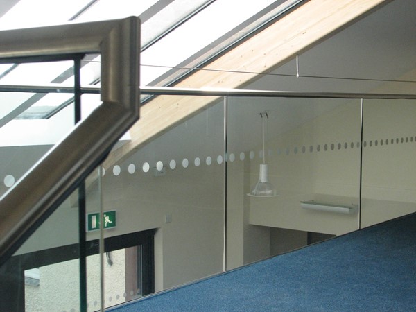 Stainless steel and glass stairs and balcony Cumbria